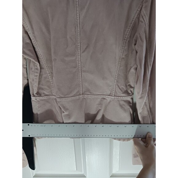 F. C. U. K. Jeans Pink Long Sleeve Blazer Womens 8 Corduroy 2 button Y2K Prep - Picture 14 of 14